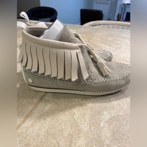 Rag & Bone Ghita Grey Suede Moccasins - Picture 3 of 11